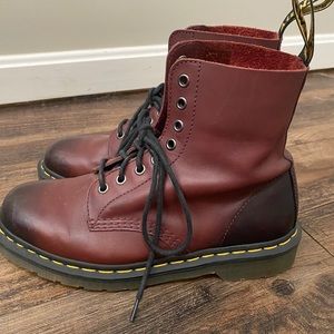 Dr. Martens Pascal Cherry Red Boots Size 9